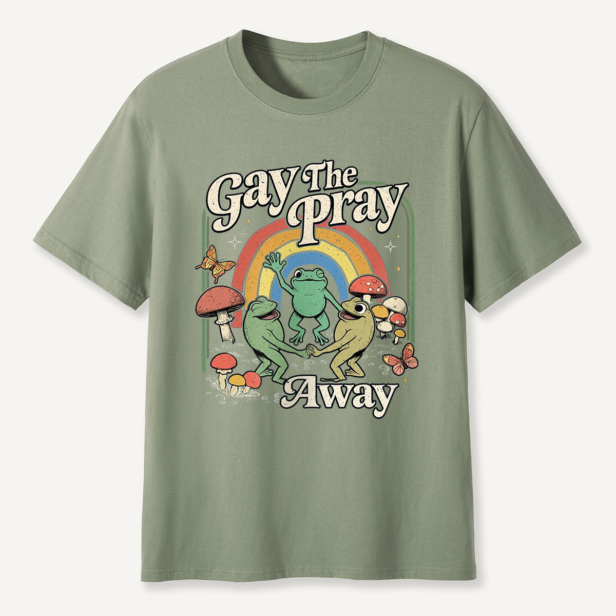 Frogs Rainbow Mushroom T-Shirt