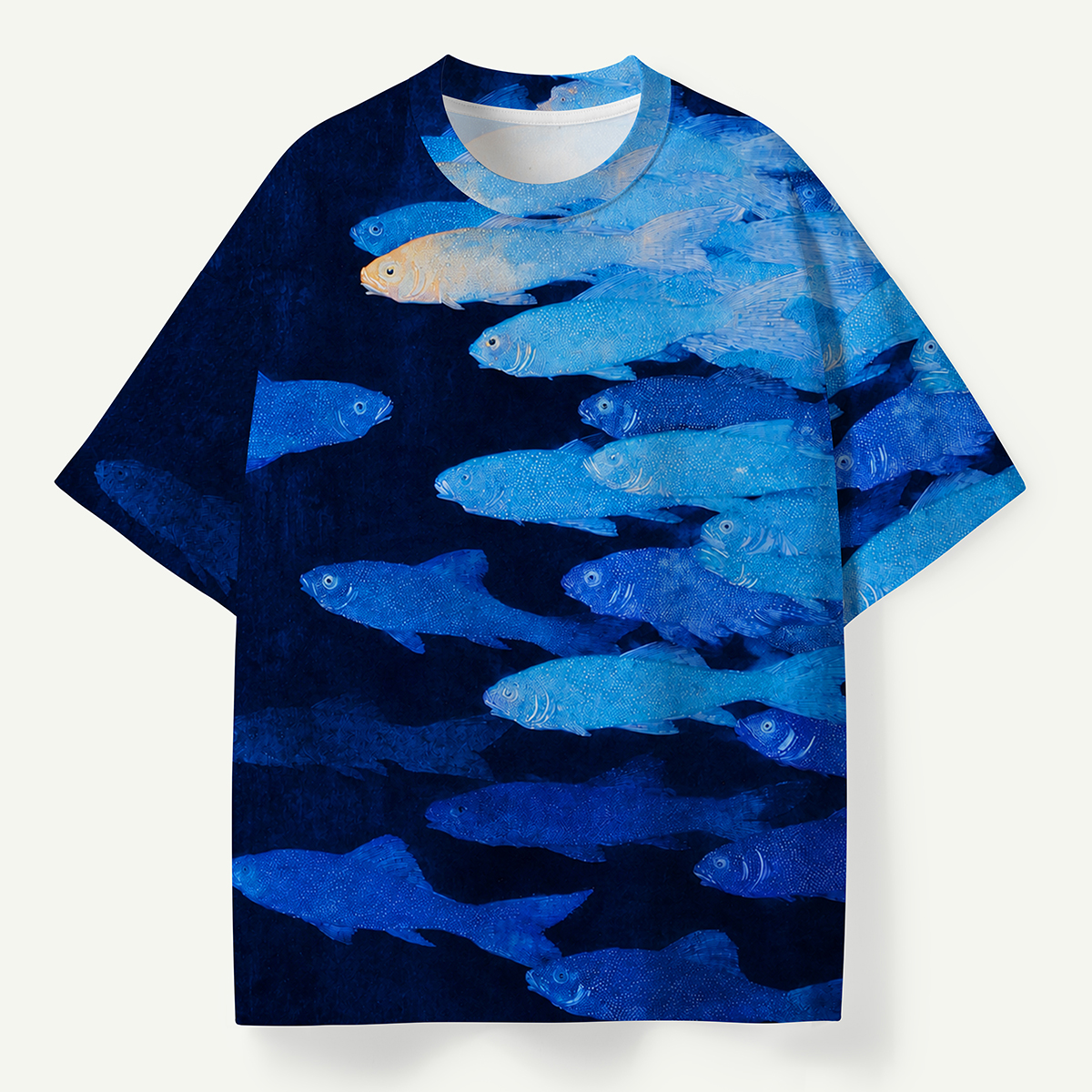 Ocean Blue Migration Premium Cotton Tee