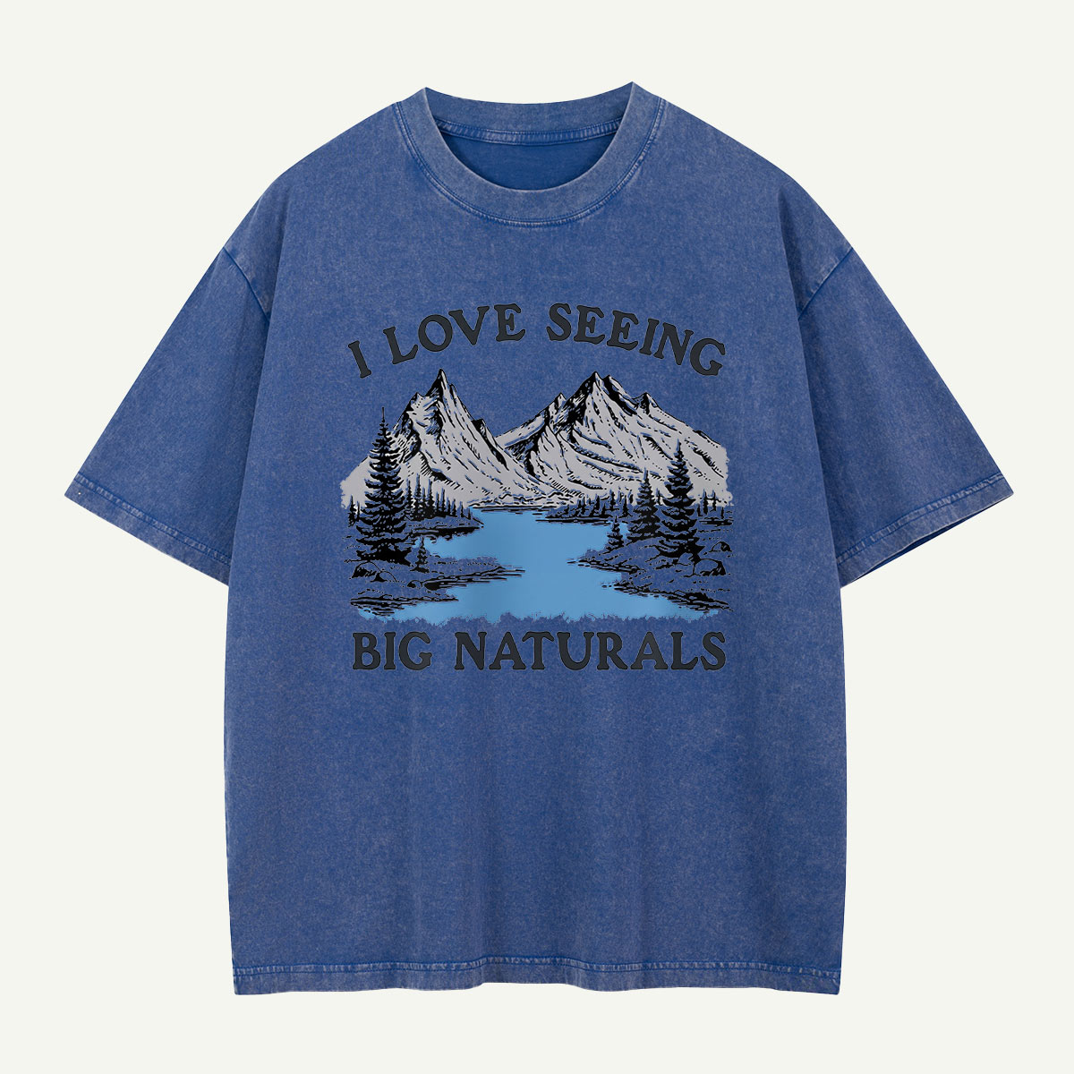 Big Naturals Mountain View Washed T-Shirt