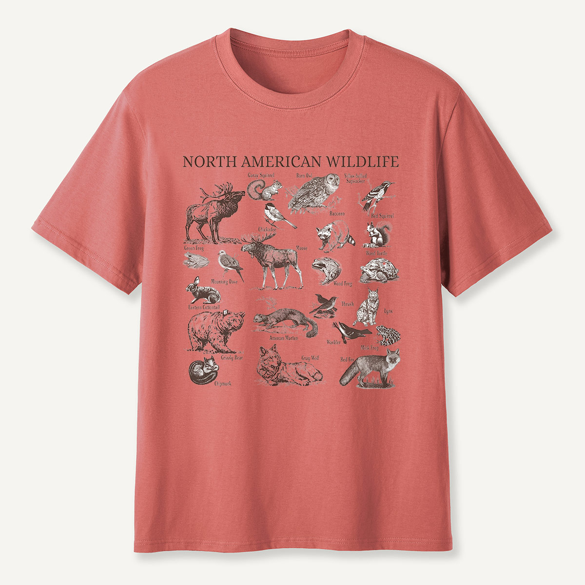 North American Wildlife Vintage T-Shirt