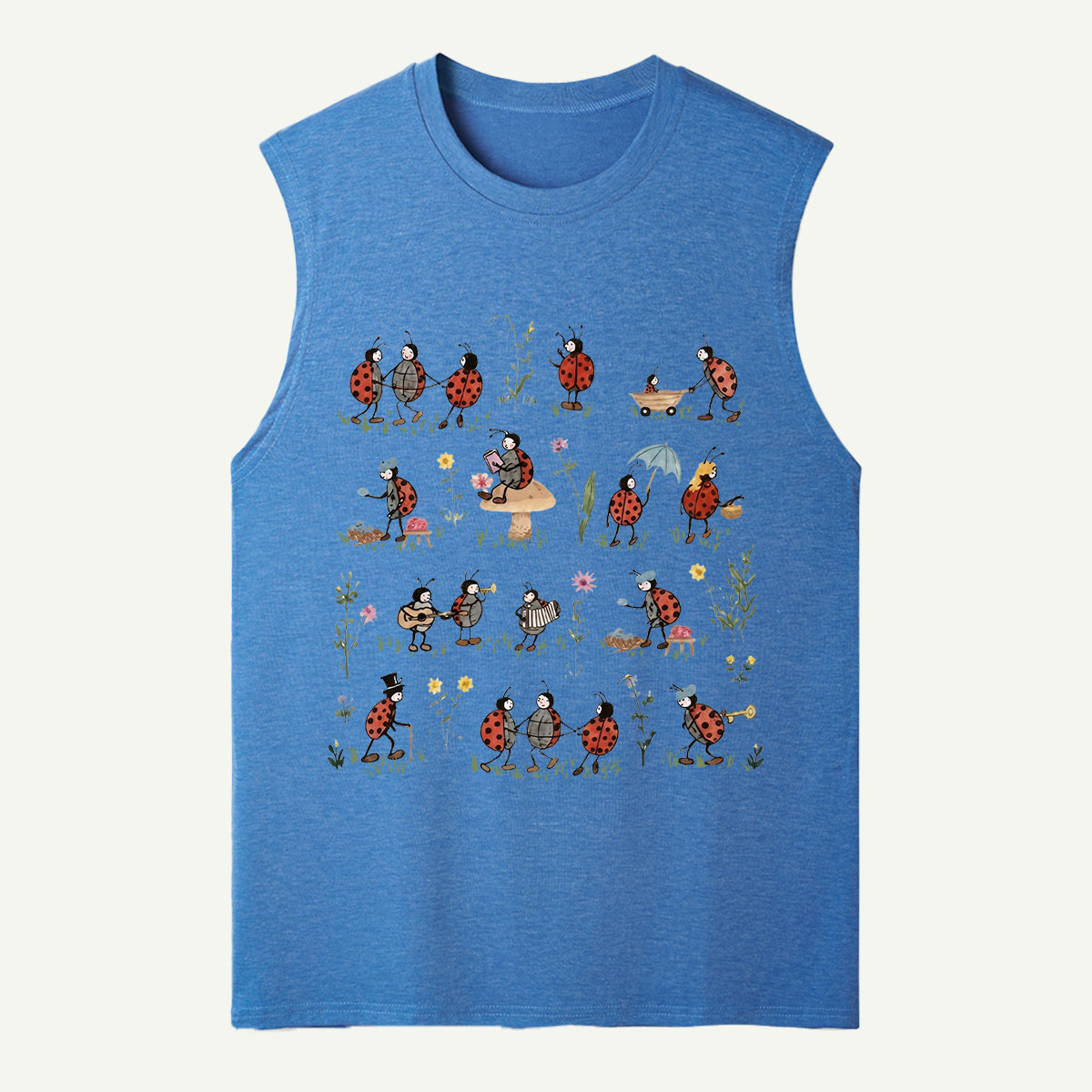 Ladybug and Flower Tank Top