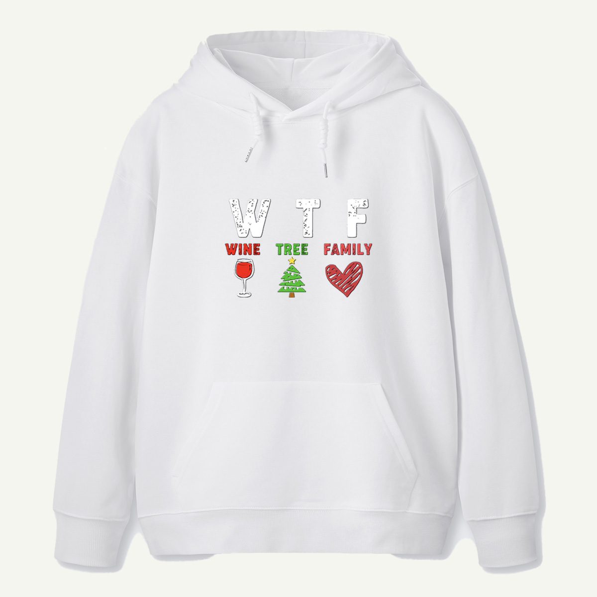 WTF Wine Tree Family Funny Christmas Essentials Hoodie