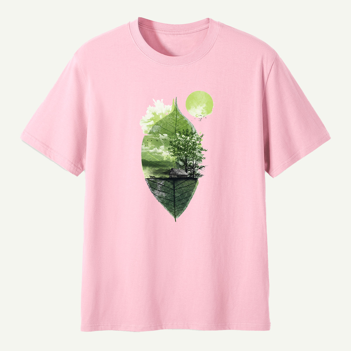 Forest Inside A Leaf Landscape T-Shirt