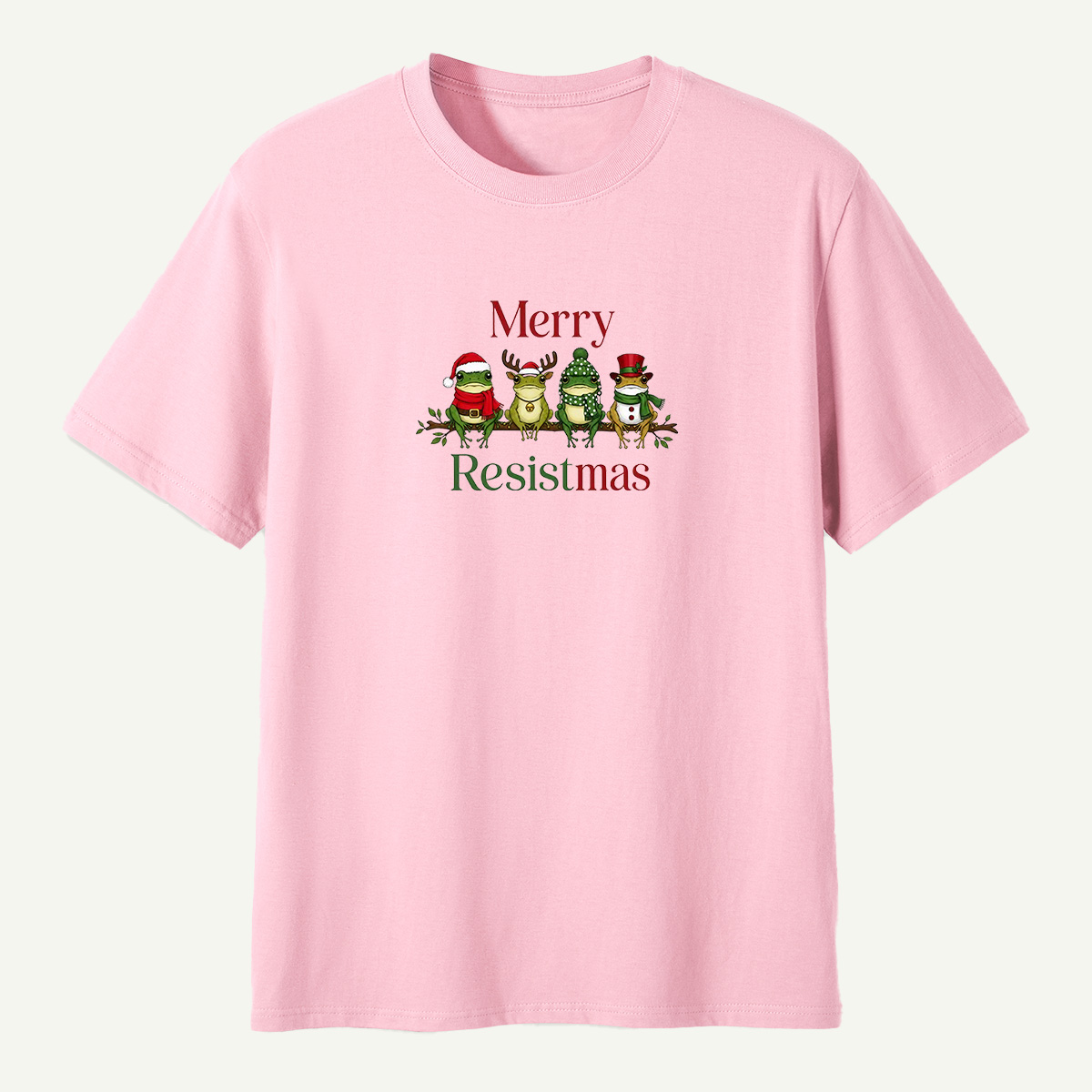 Merry Resistmas Christmas Frogs T-Shirt