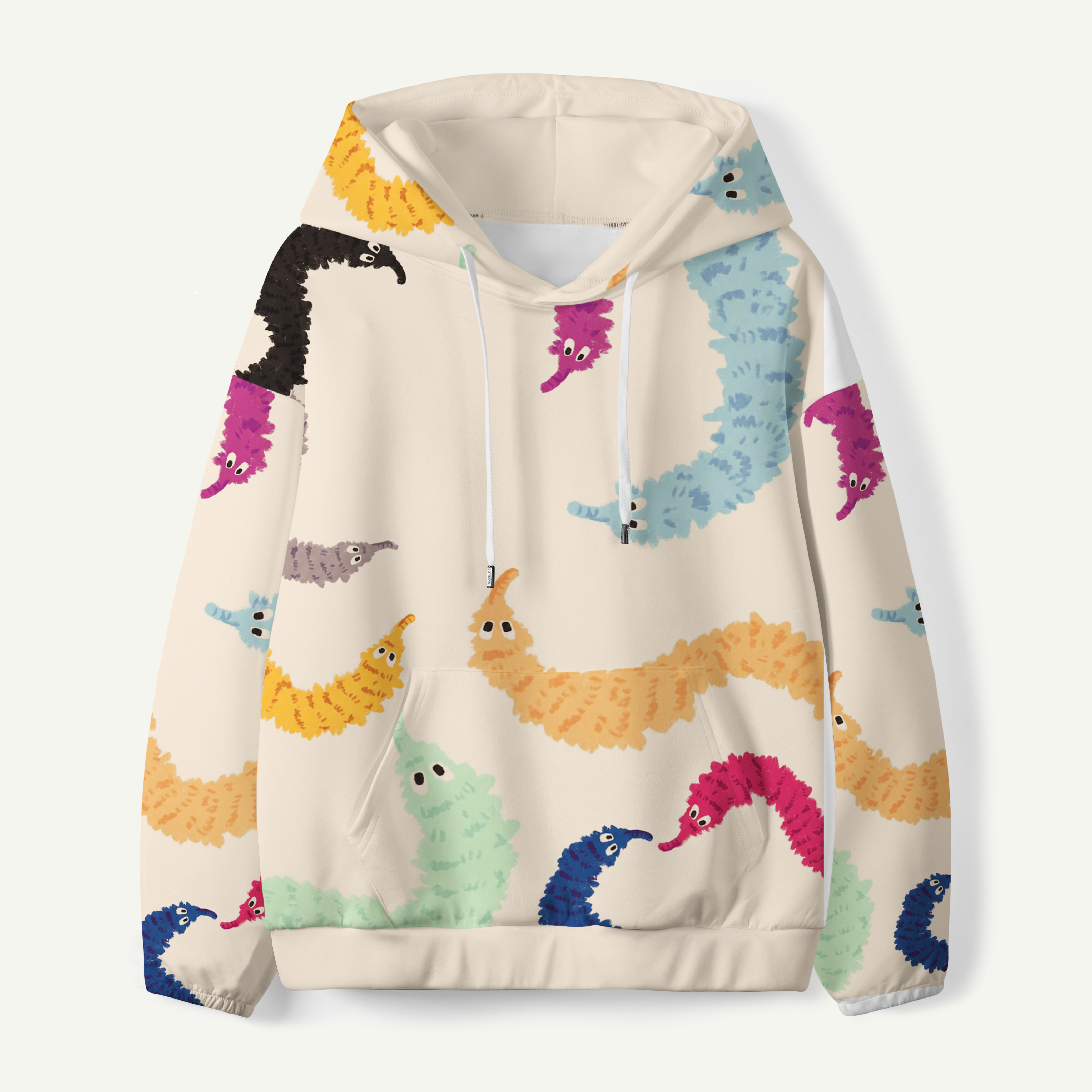 Rainbow Cat Parade Pattern Kids All-over Printed Hoodie