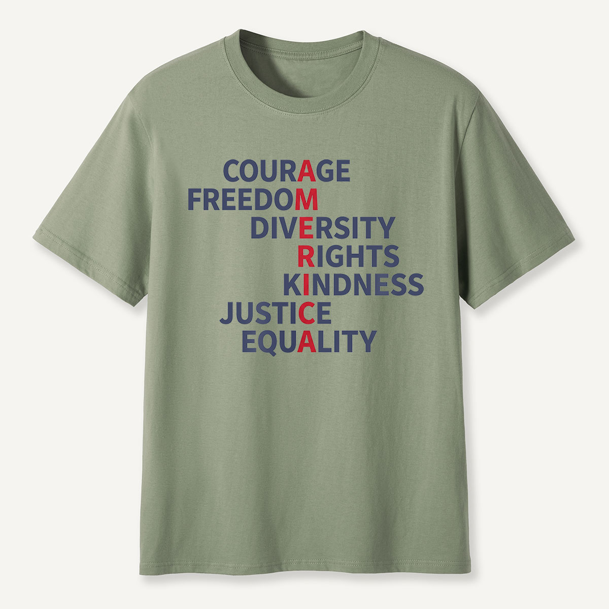 Courage Freedom Diversity Rights Tee
