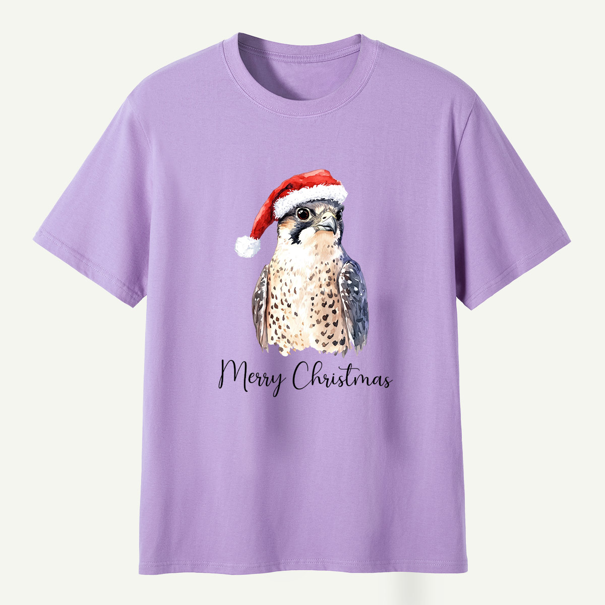 Merry Christmas Falcon Santa Hat T-Shirt