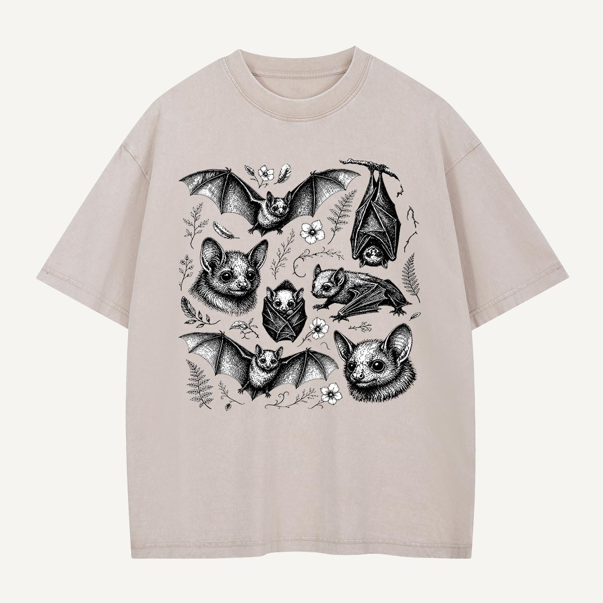 Bat Garden Roll Call Washed T-Shirt