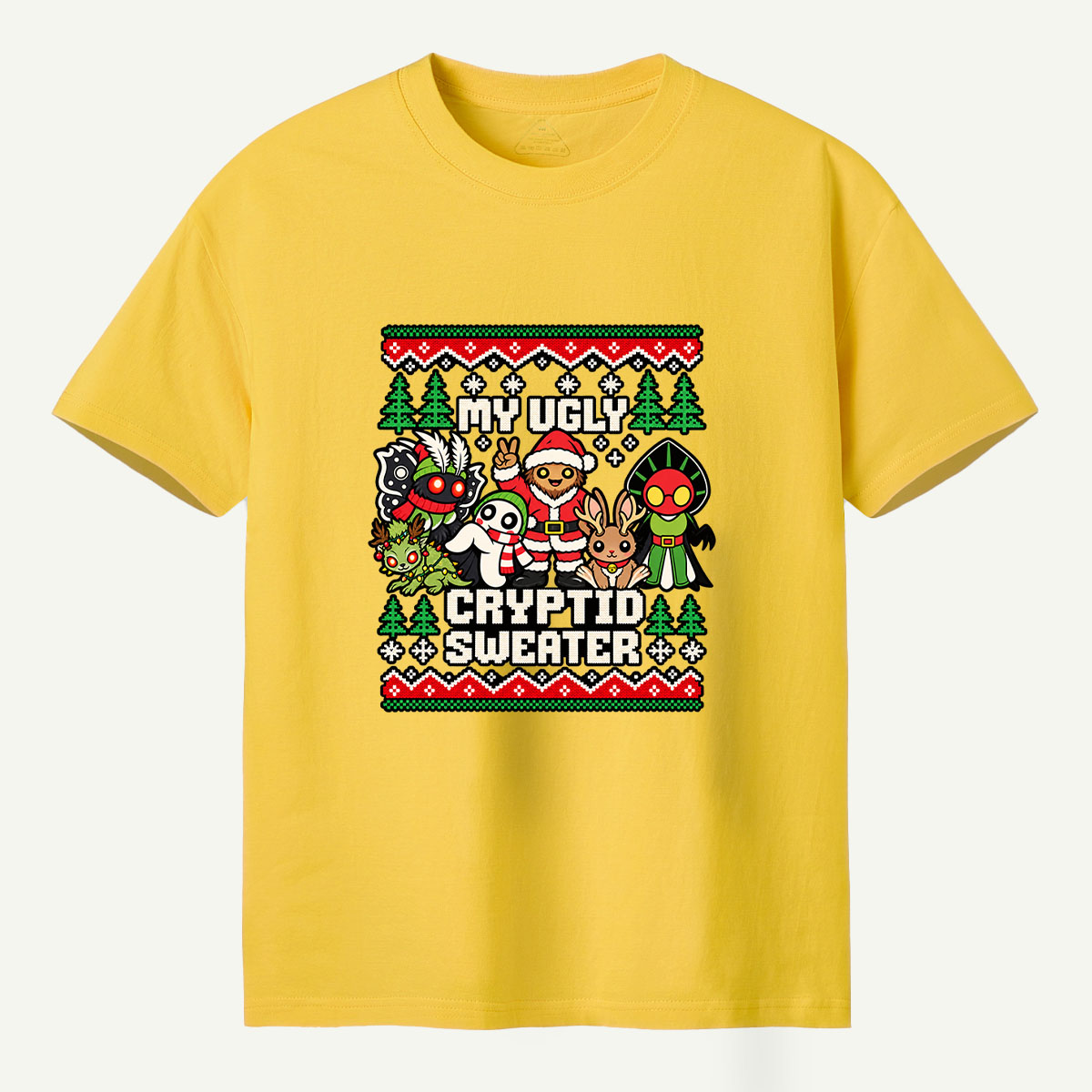 My Ugly Cryptid Sweater Christmas Creatures T-Shirt