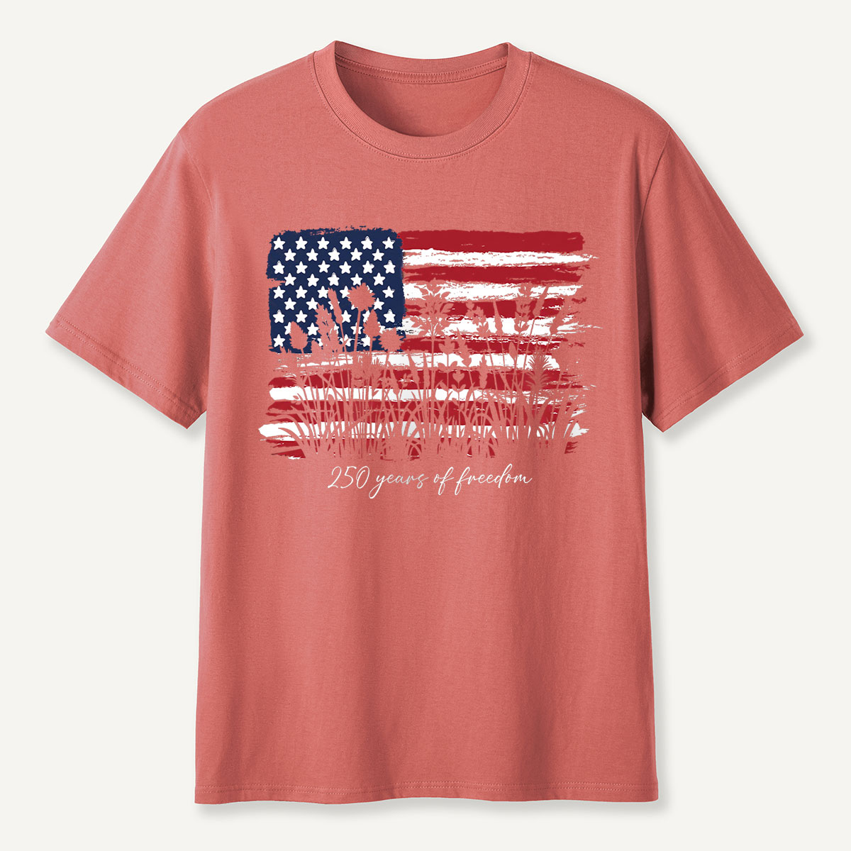 Vintage American Flag 250 Years of Freedom T-Shirt