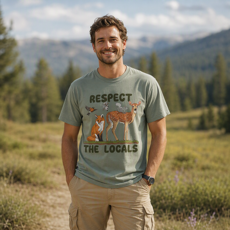 Respect the Locals Forest Animals T-Shirt