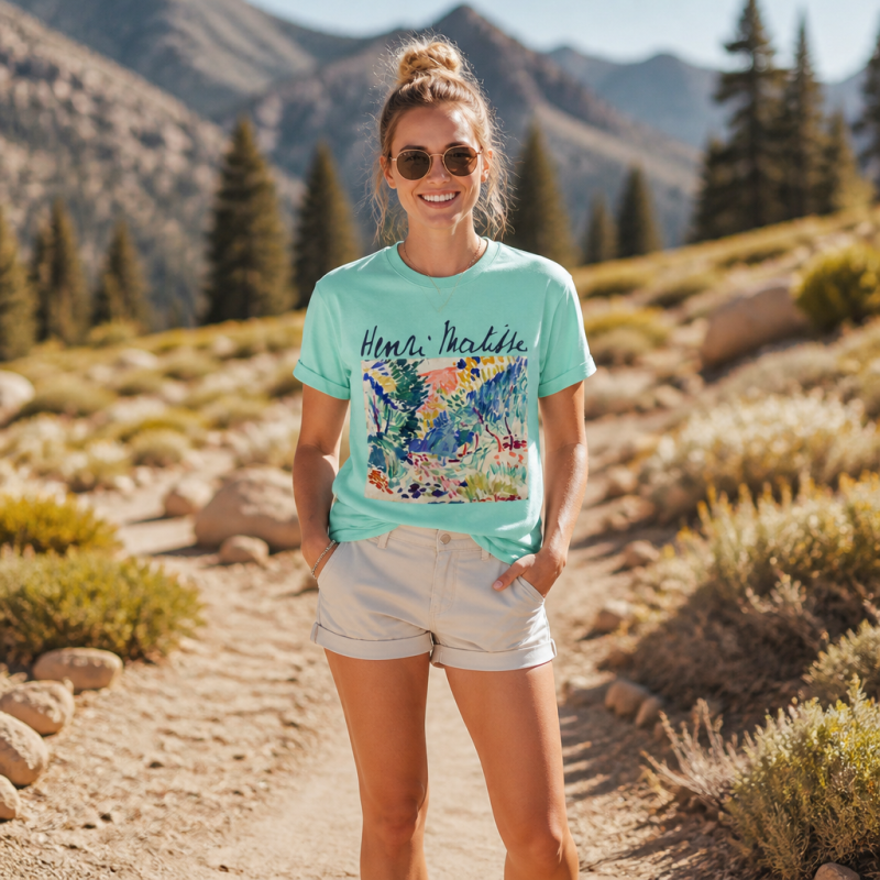 Henri Matisse Colorful Garden Art T-Shirt