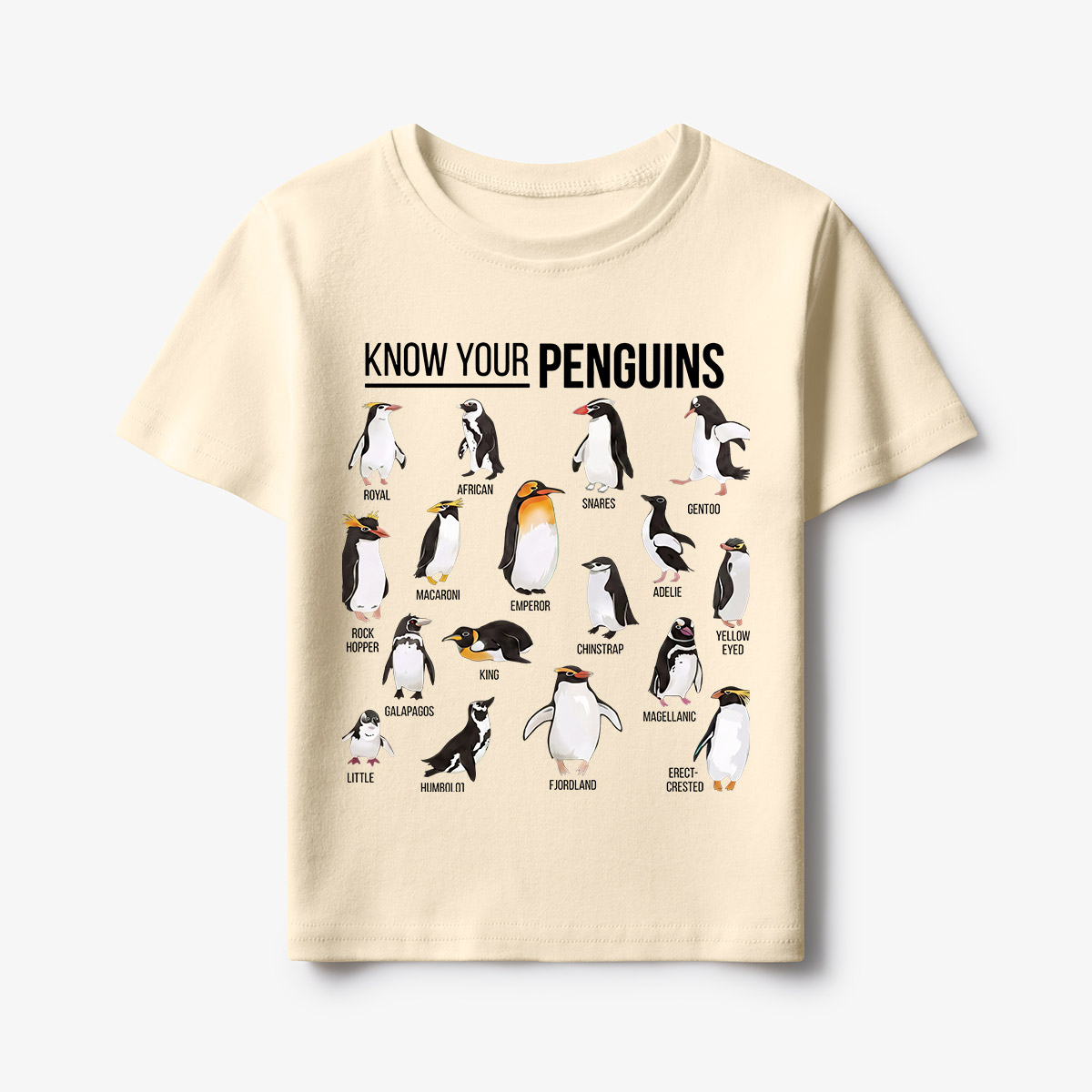 Know Your Penguins Kids T-Shirt