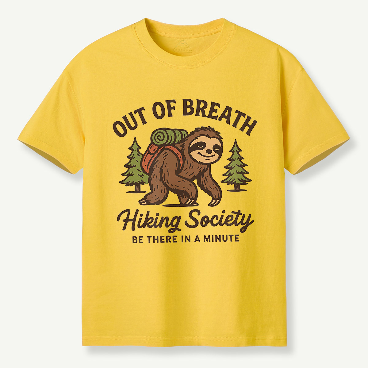 Out of Breath Hiking Society Sloth T-Shirt