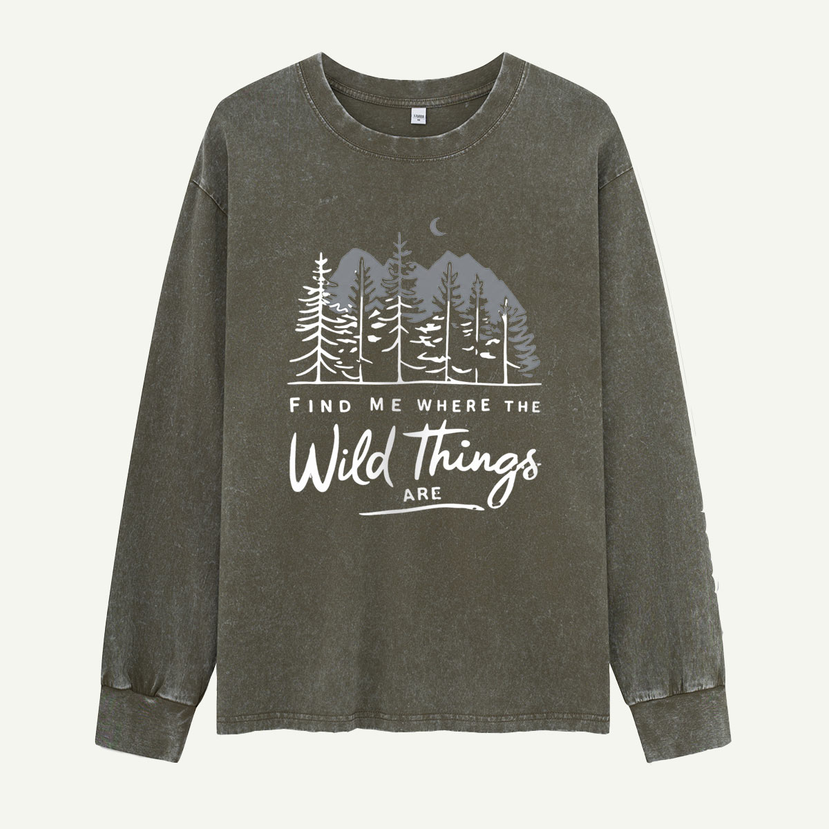 Find Me Where the Wild Things Are Washed Long Sleeves