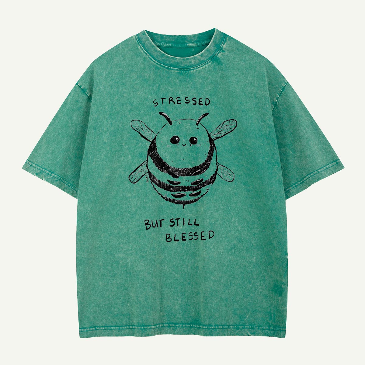 Stressed but Still Blessed Bee Washed T-Shirt