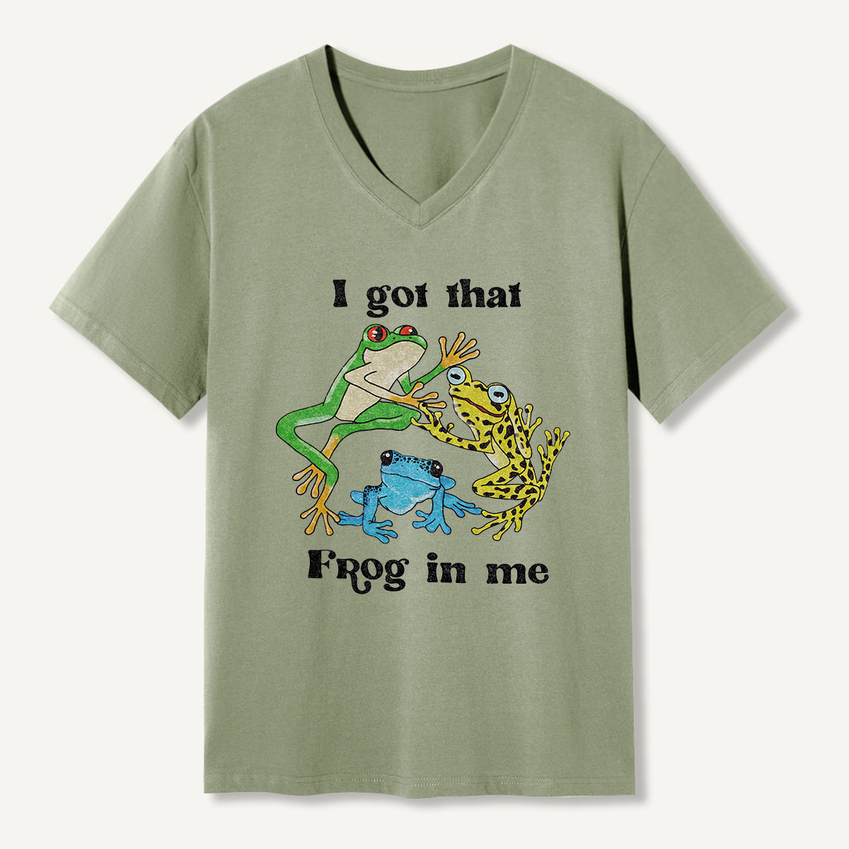 I Got That Frog In Me V-neck T-Shirt