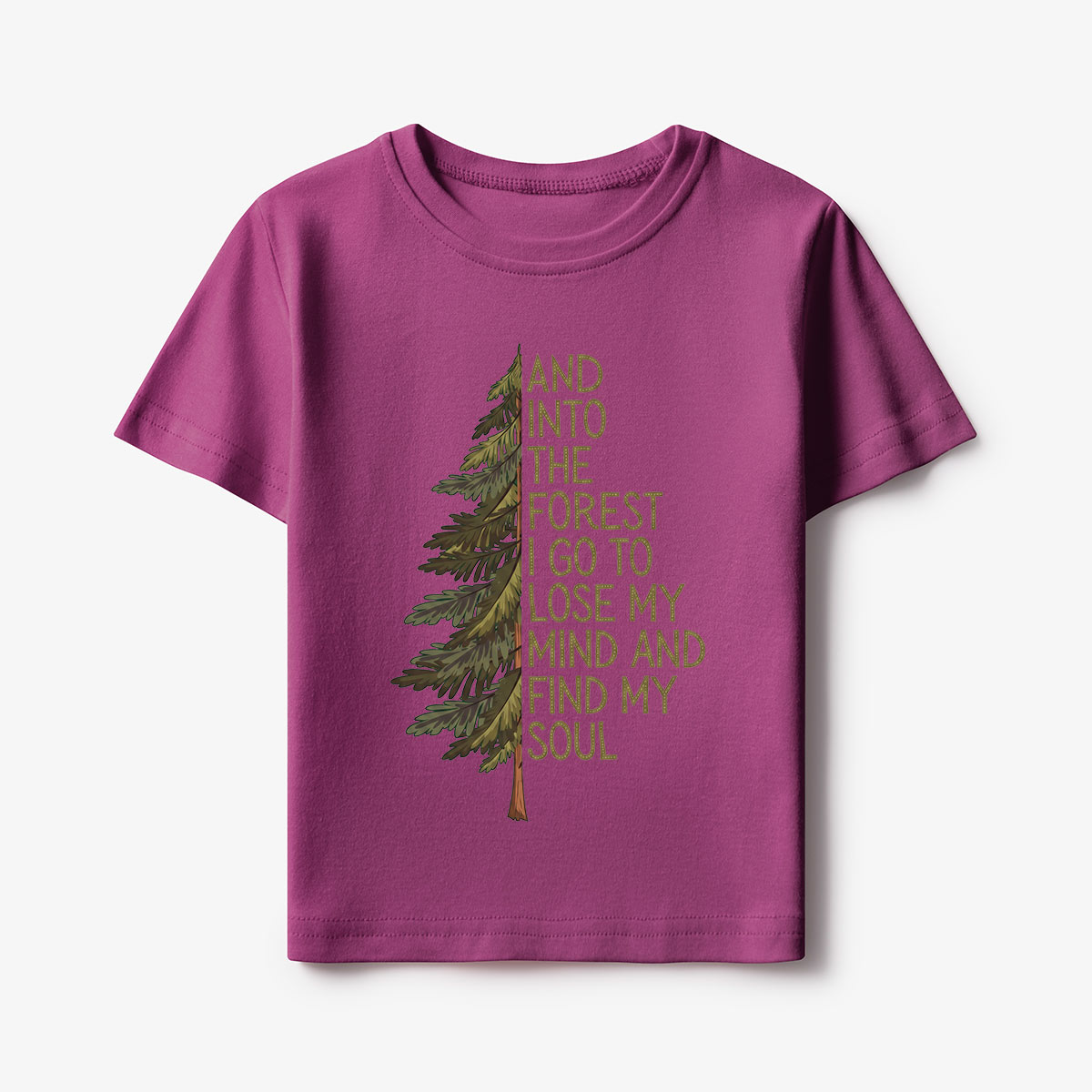 Into the Forest Tree Quote Kids T-Shirt