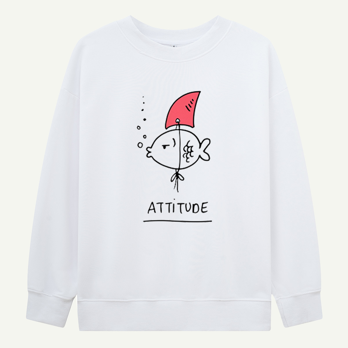 Attitude Fish Spartan Helmet Sweatshirts