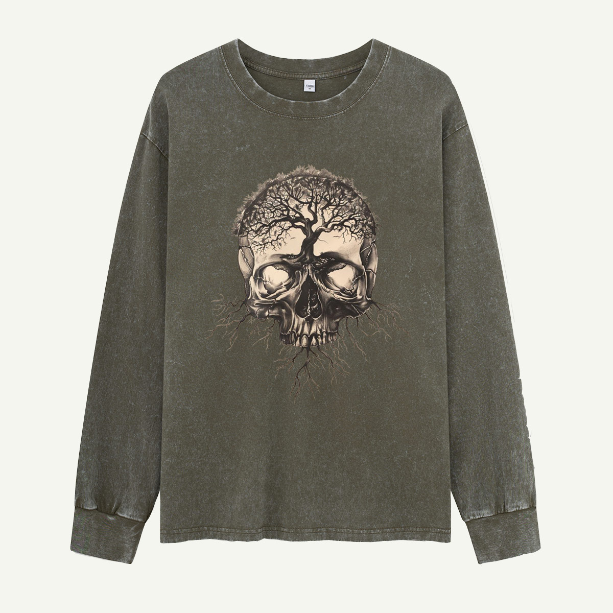 Rooted in the Afterlife Washed Long‑sleeve