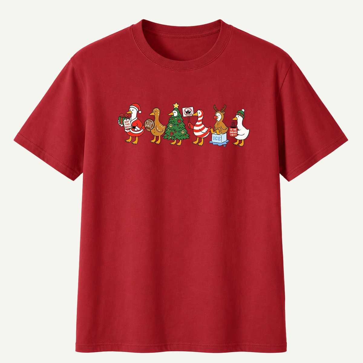 Chaotic Christmas Goose Parade T-Shirt