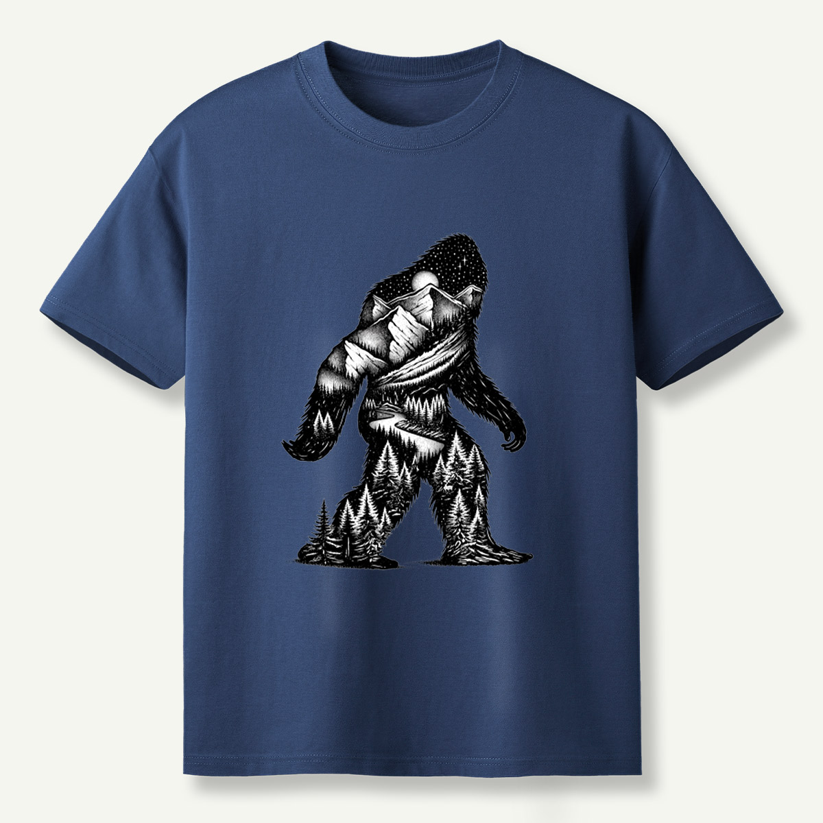Gorilla Mountain Forest River Wilderness Silhouette T-Shirt