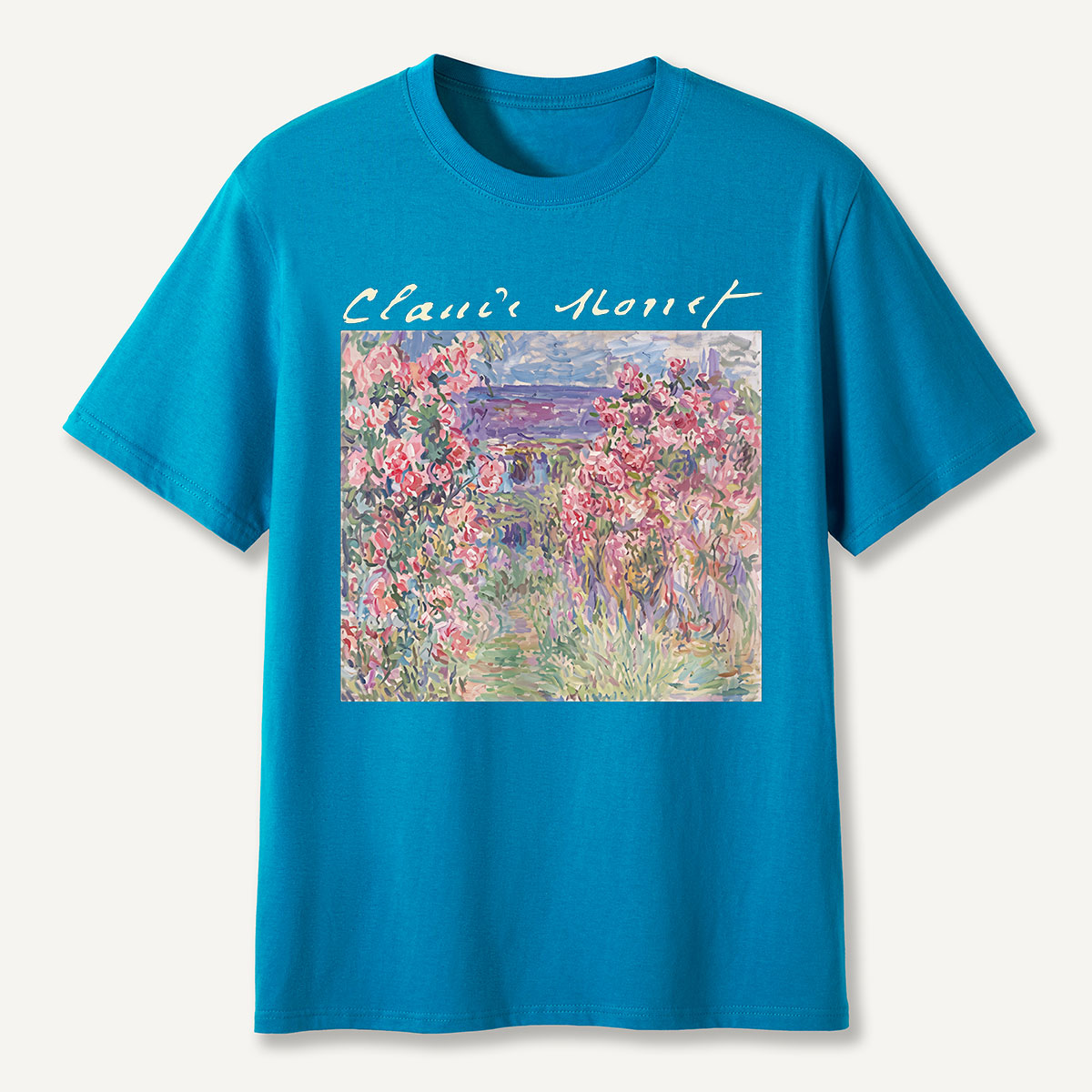 Starry Night Sunset Cat Seaside T-Shirt