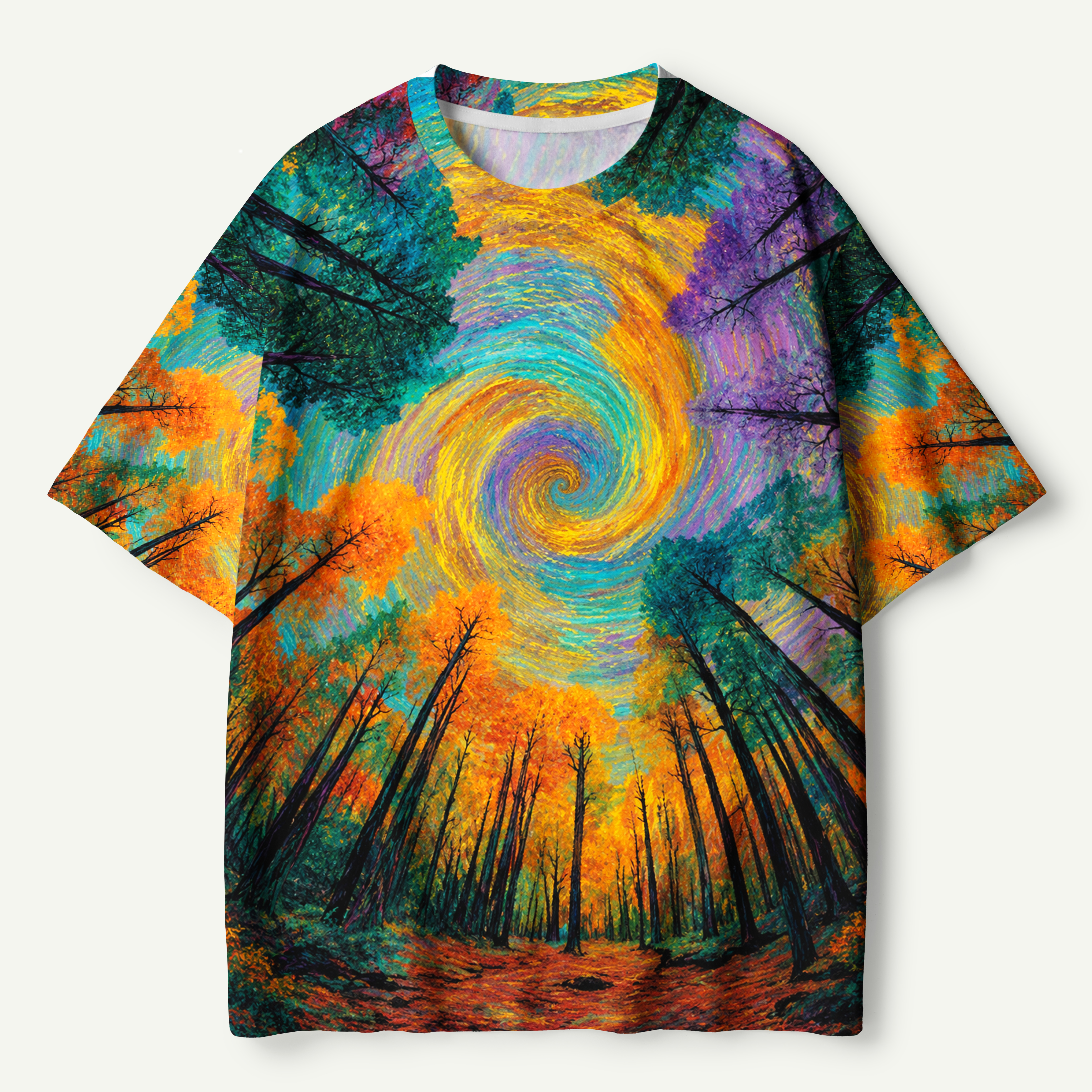 Whirlwind Autumn Forest Premium Pure Cotton Tee