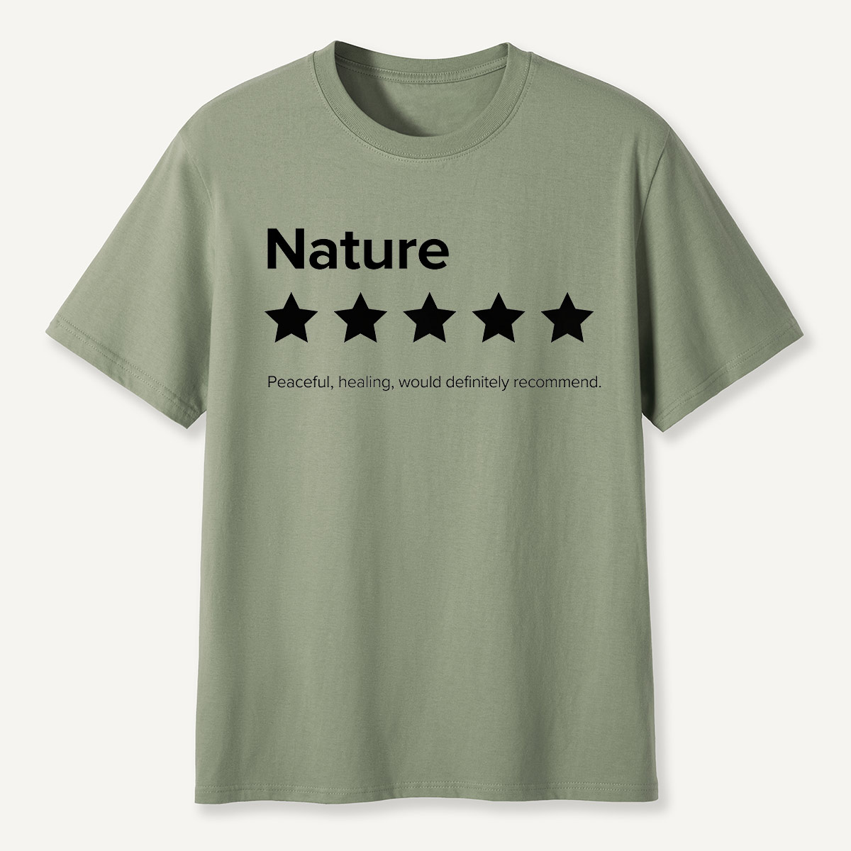 Nature 5-Star Review Minimalist Rating T-Shirt