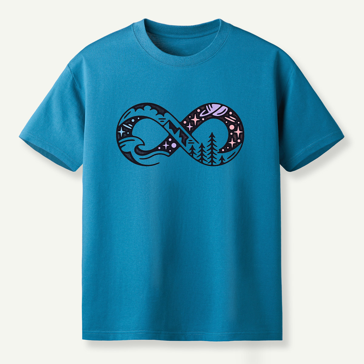 Infinite Forest Mountain Landscape T-Shirt