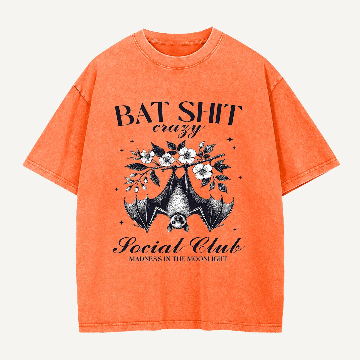 Bat Shit Crazy Social Club Washed T-Shirt
