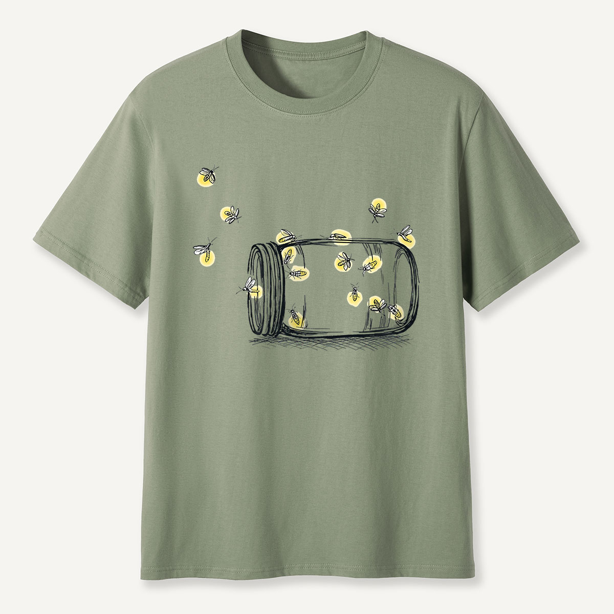 Summer Fireflies in a Jar T-Shirt