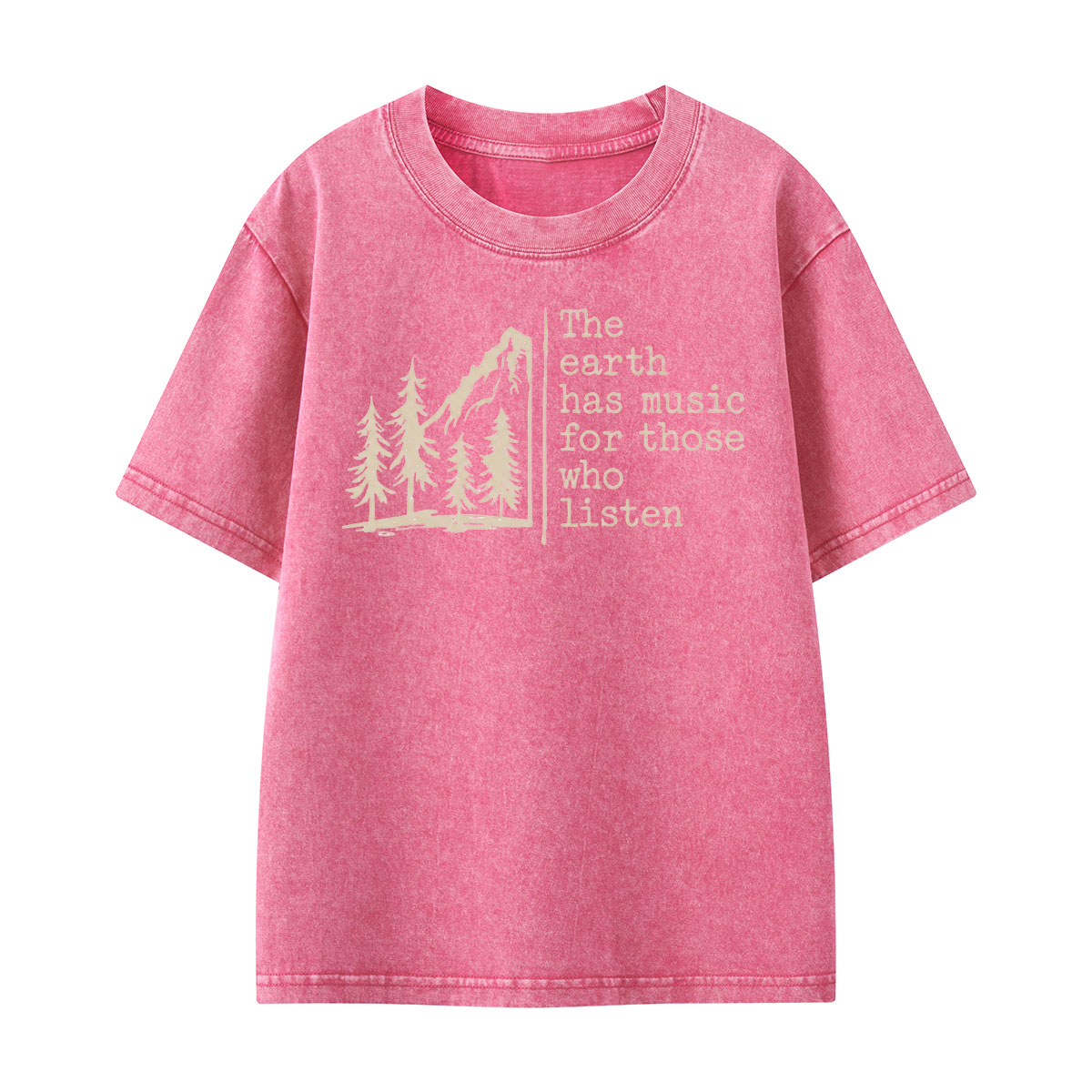 The Earth Has Music Kids Washed T-Shirt