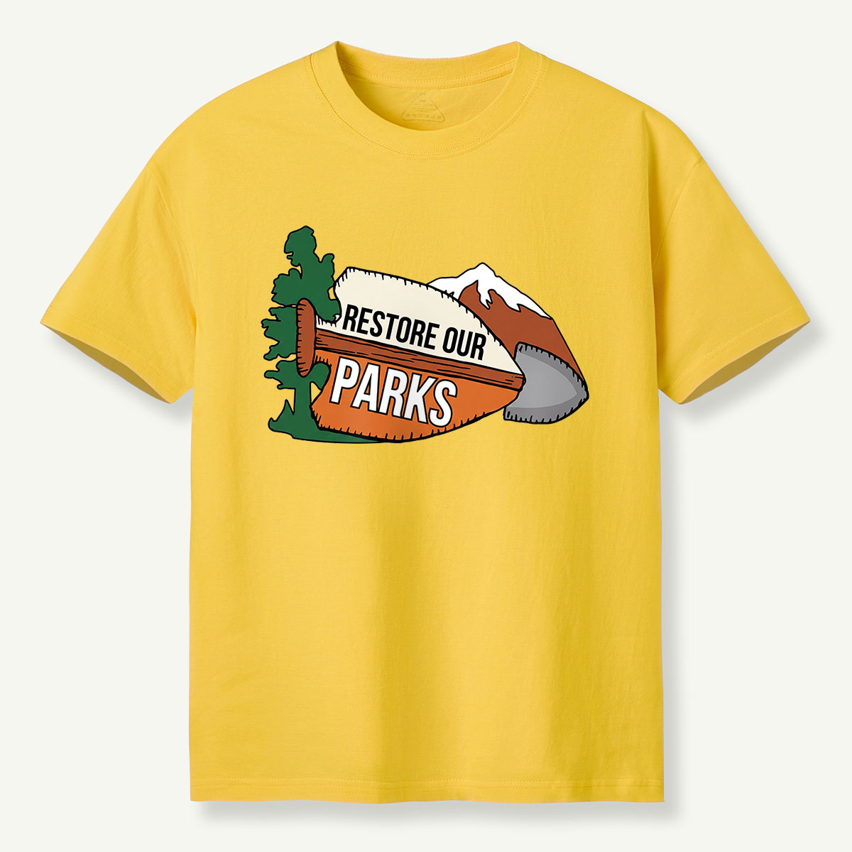 Restore Our Parks Football Badge T-Shirt