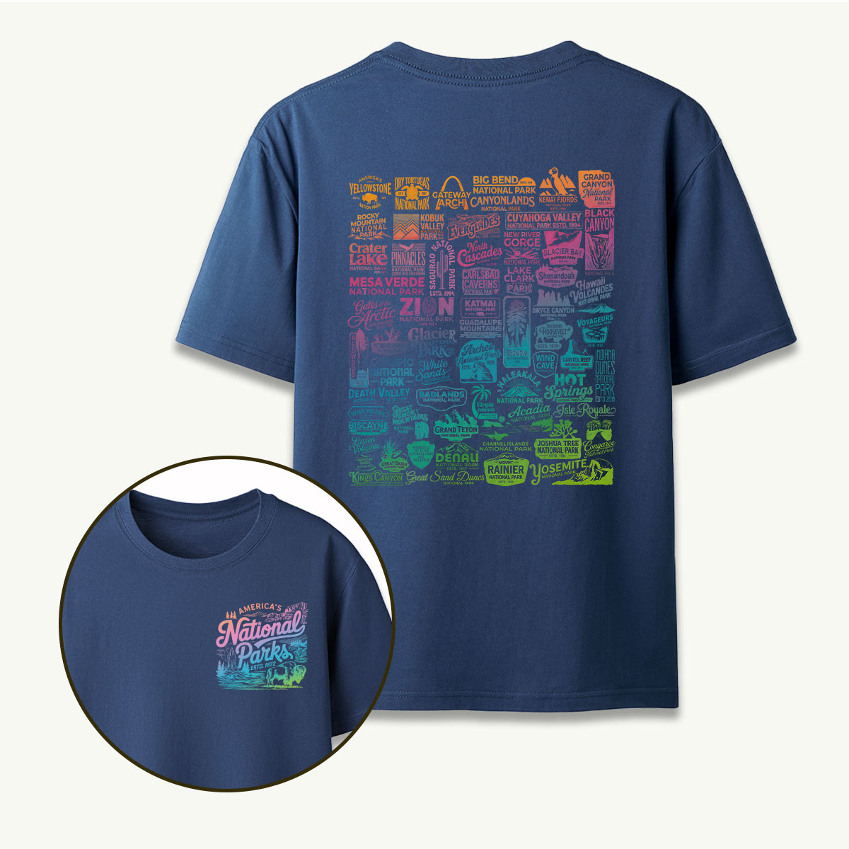 Vintage National Park Traveler Camping T-Shirt