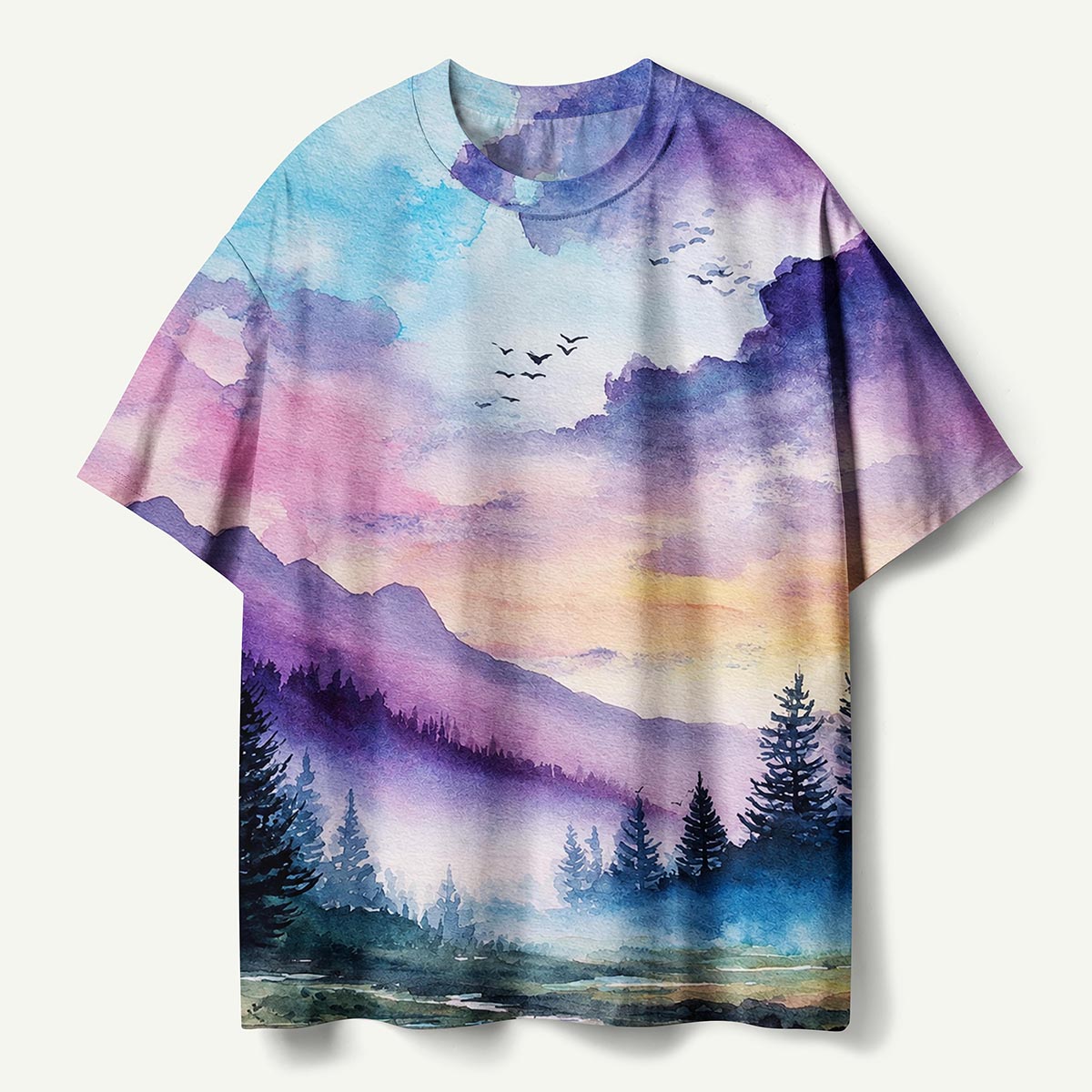 Dreamy Mountain Valley Premium Cotton Tee