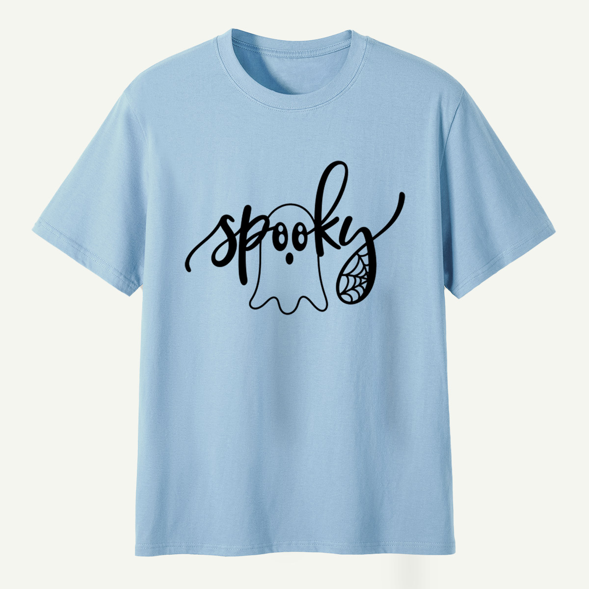 Spooky Ghost Lettering T-Shirt