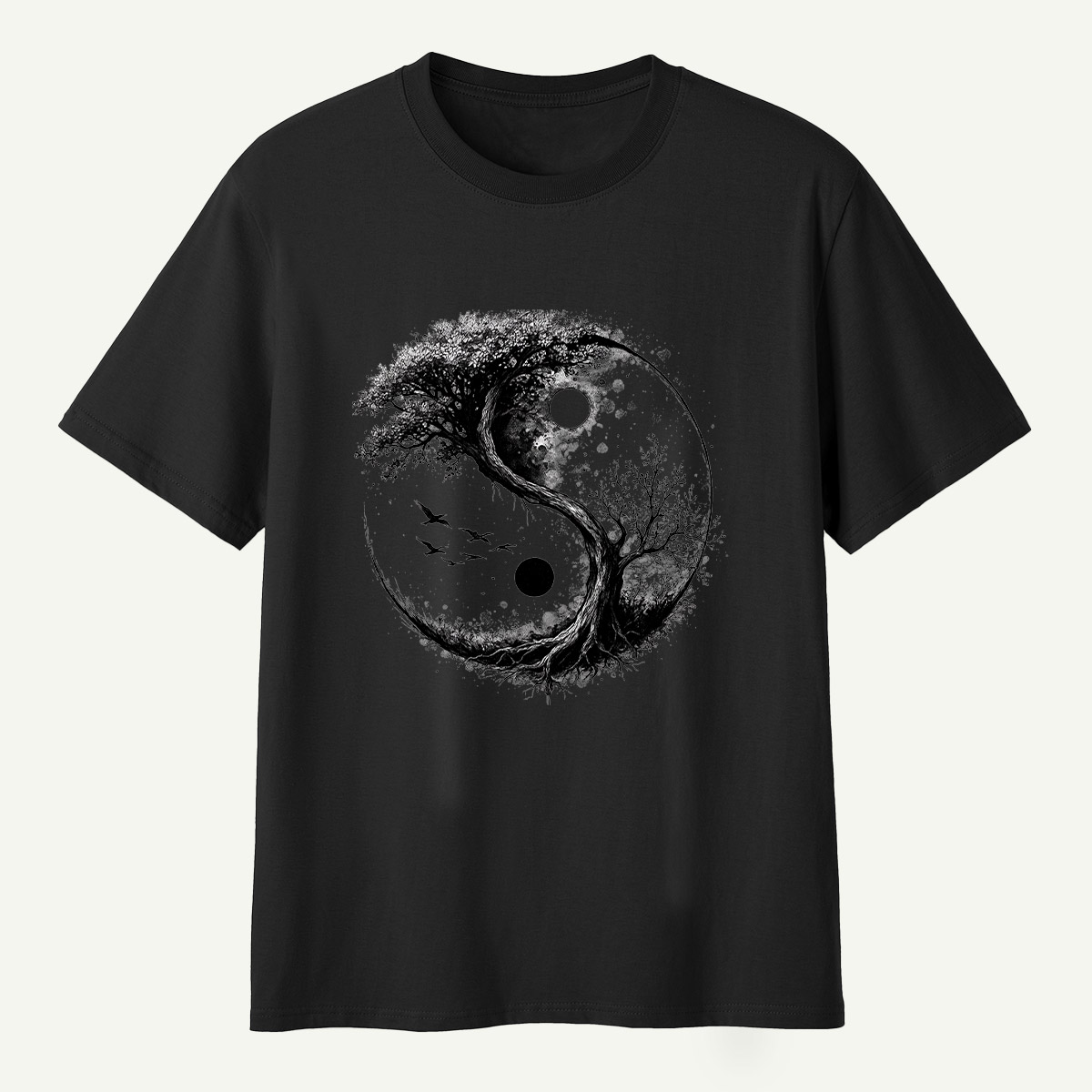 Yin Yang Tree Of Life Balance T-Shirt