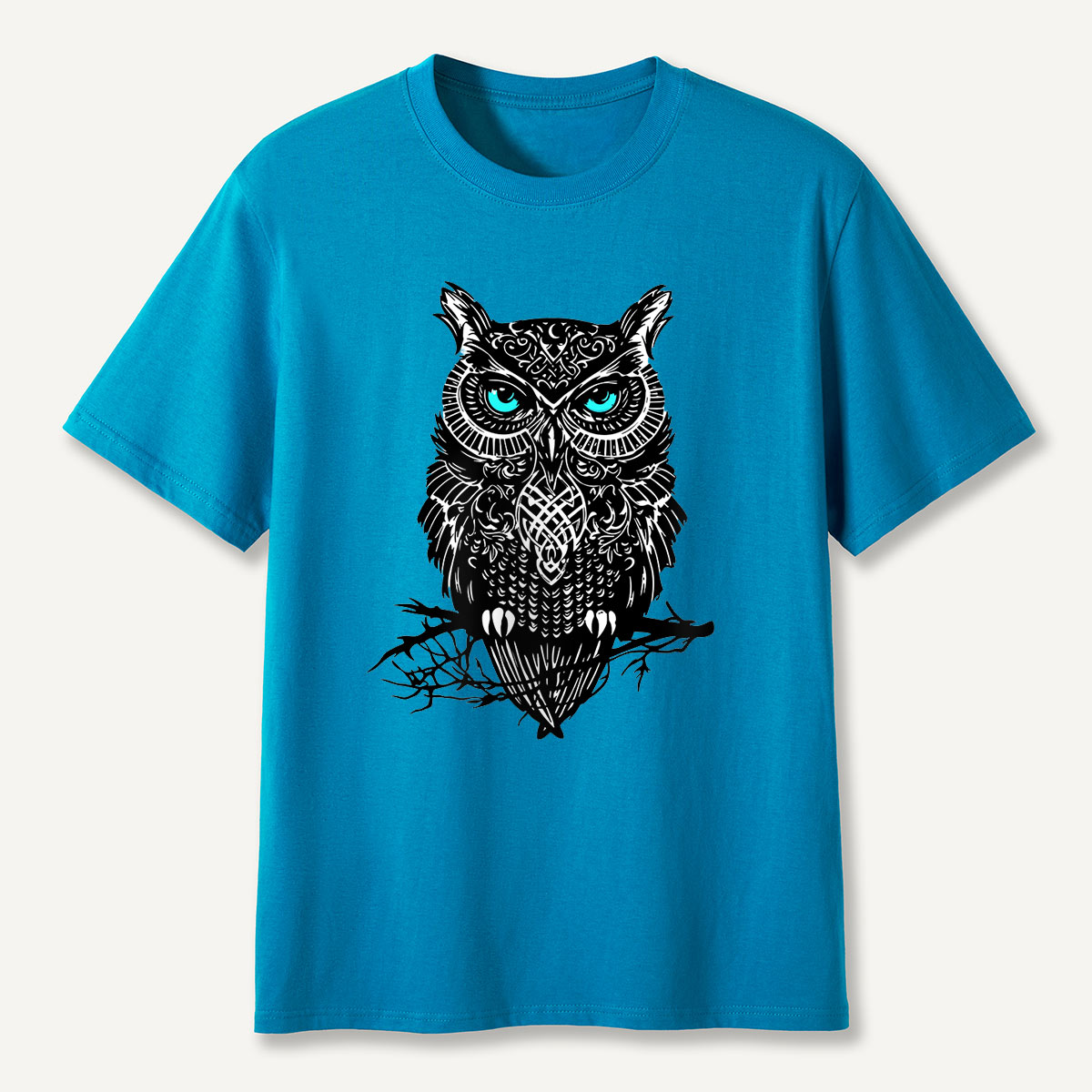 Tribal Blue-Eyed OwlT-Shirt