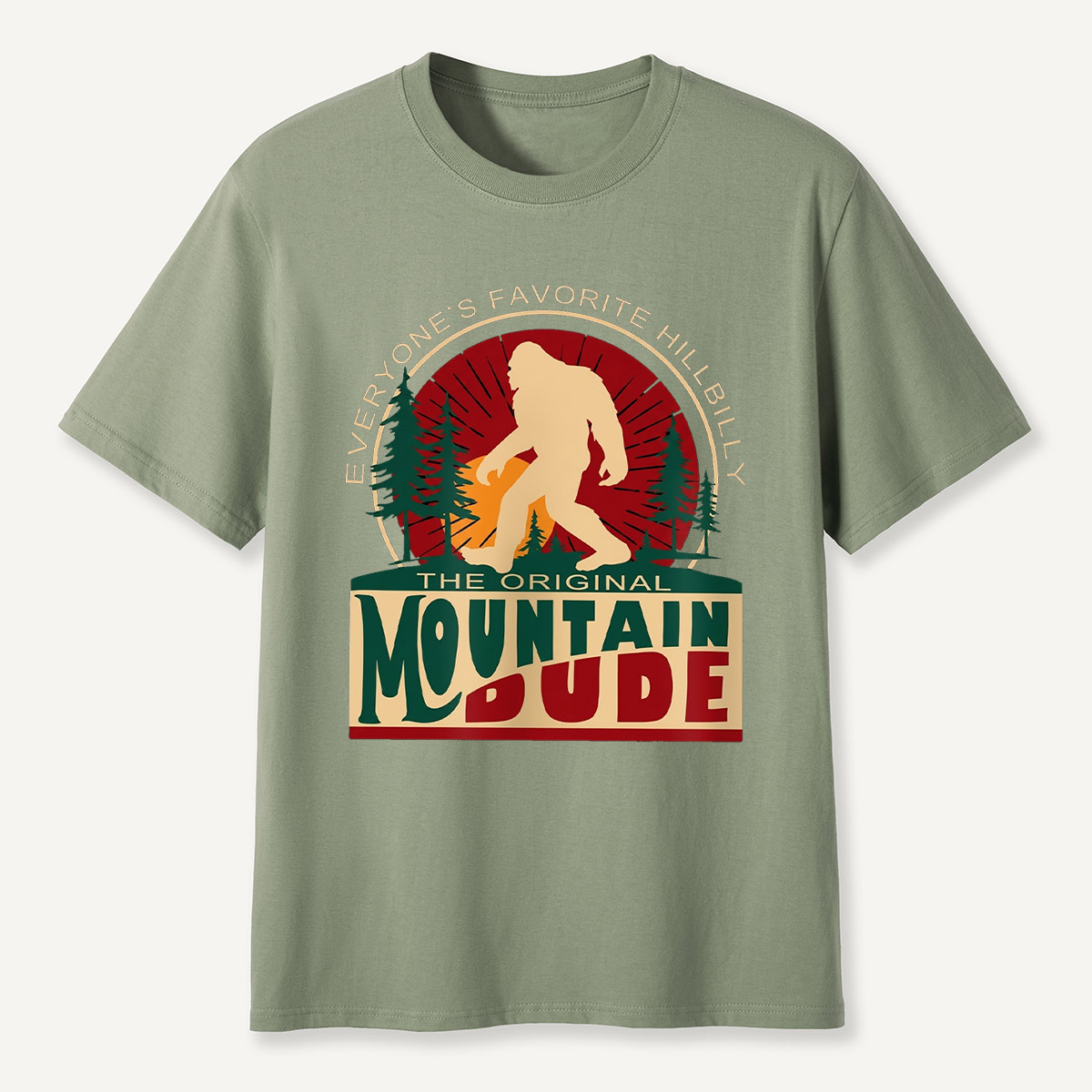 The Original Mountain Dude Cryptid Forest T-shirt