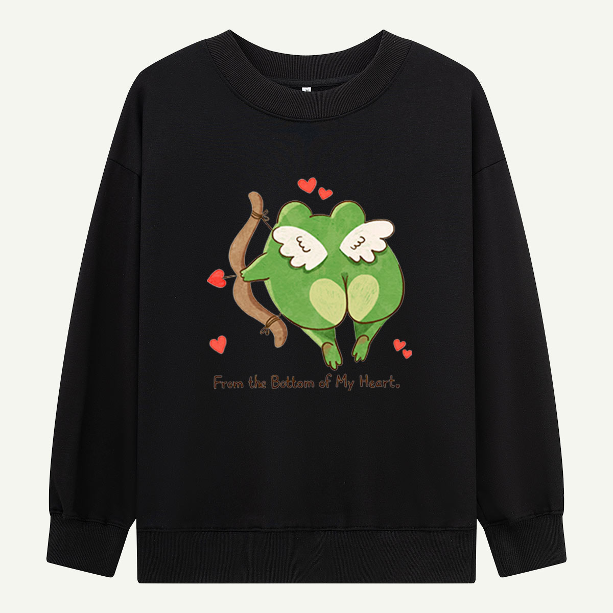 From the Bottom of My Heart Frog Sweatshirts