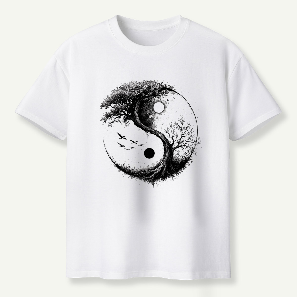 Yin Yang Tree Of Life Balance T-Shirt