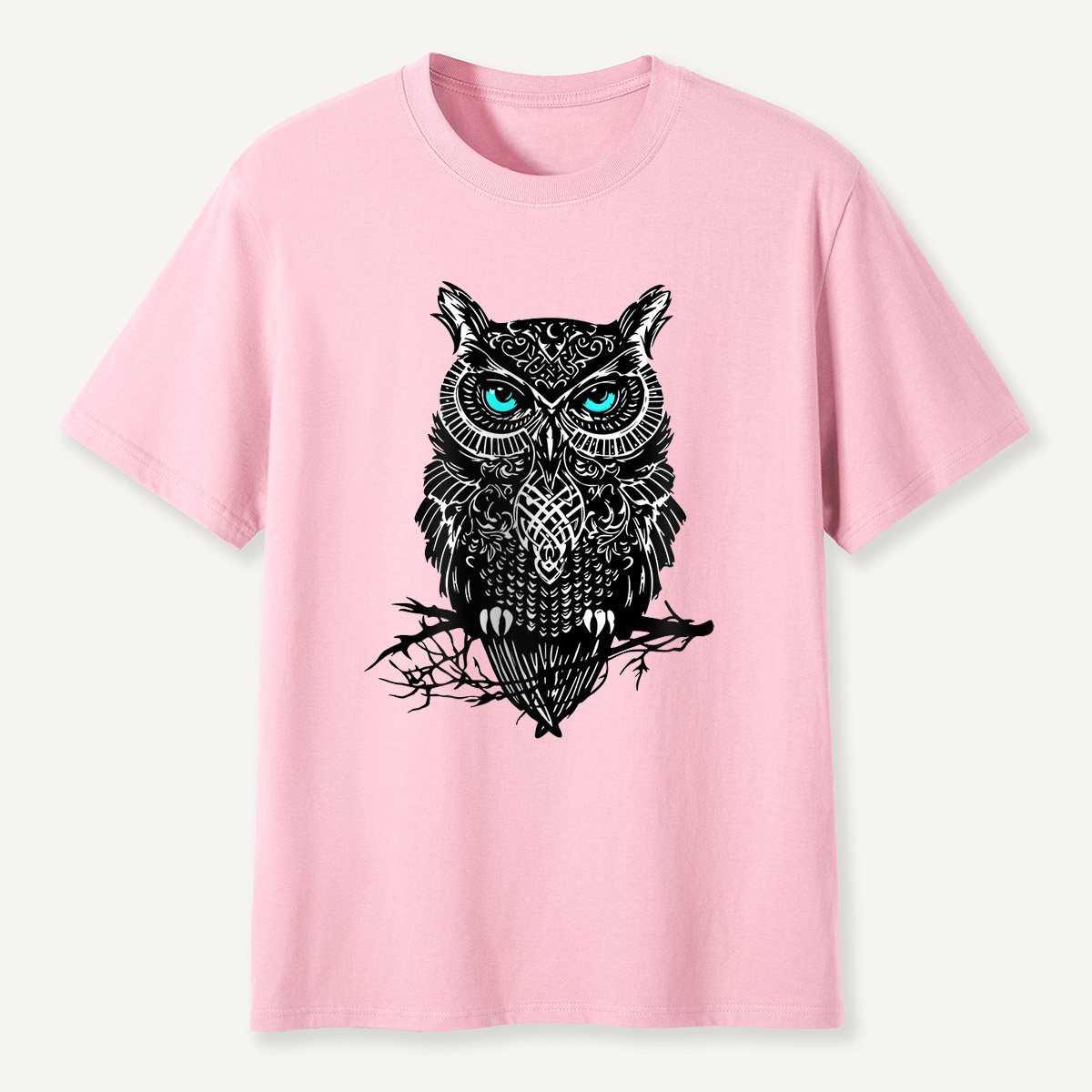 Tribal Blue-Eyed OwlT-Shirt