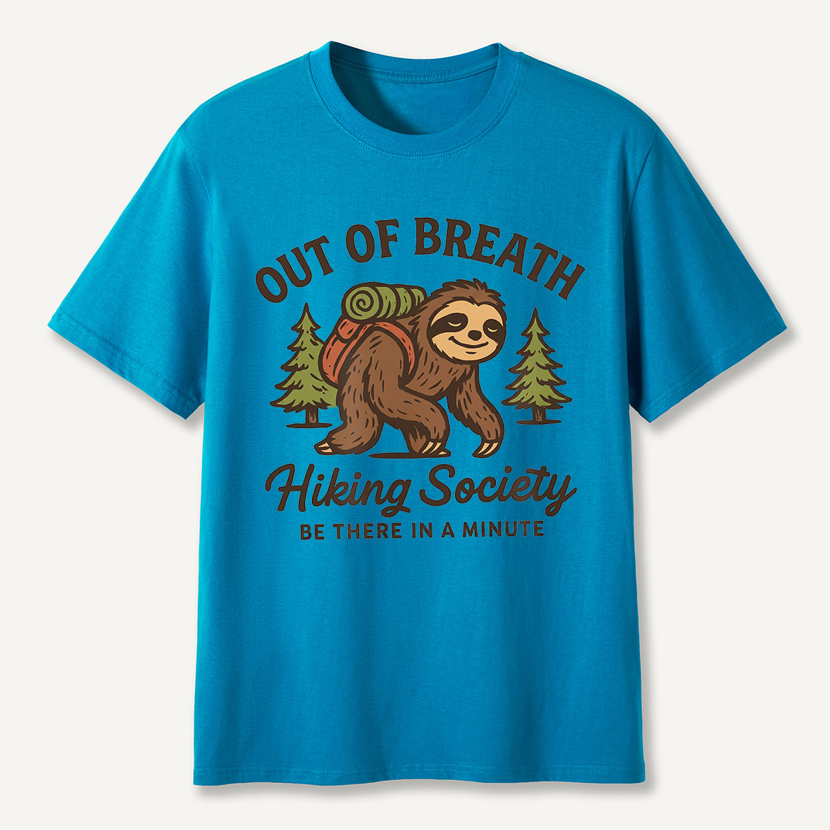 Out of Breath Hiking Society Sloth T-Shirt