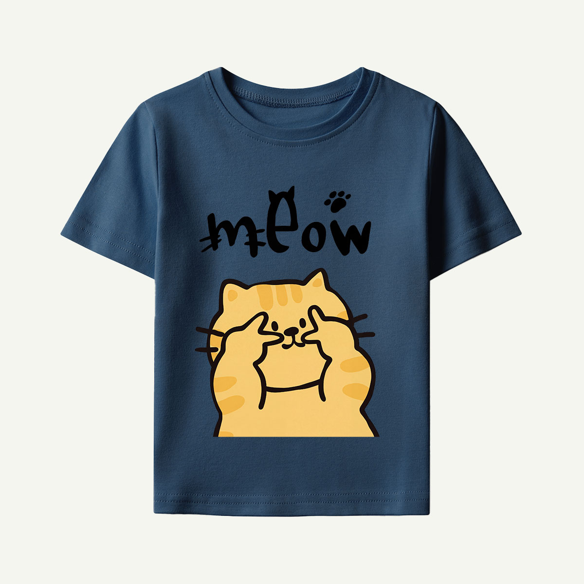 Meow Peekaboo Cat Kids T-Shirt