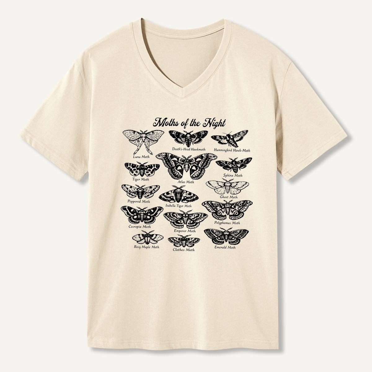 Moths Of The World Field Guide V-neck T-Shirt