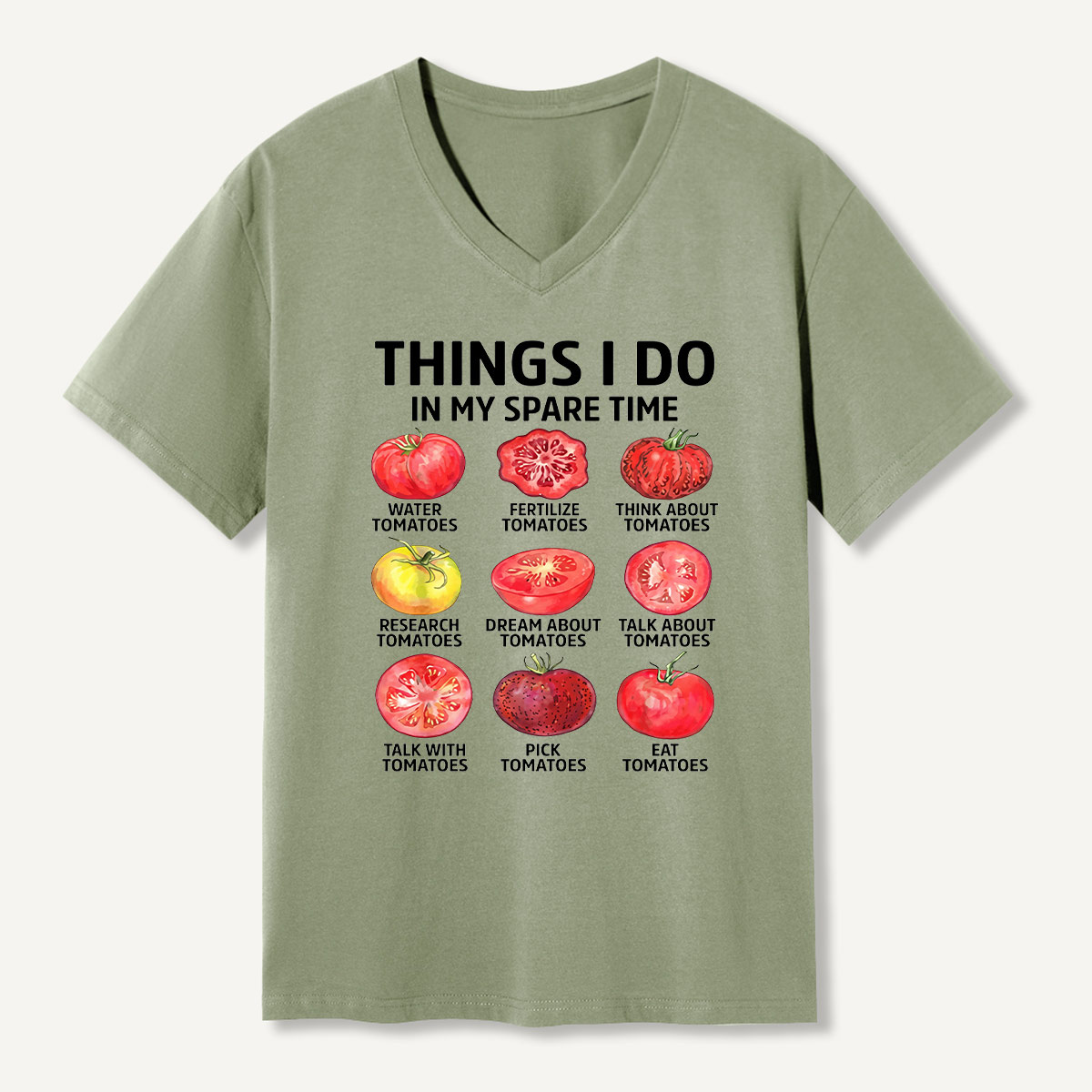 Things I Do In My Spare Time Science Chart V-neck T-Shirt