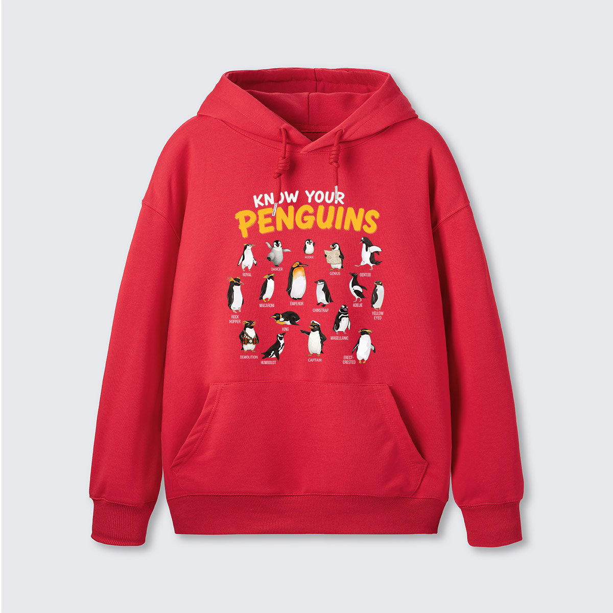 Know Your Penguins Penguin Species Hoodie