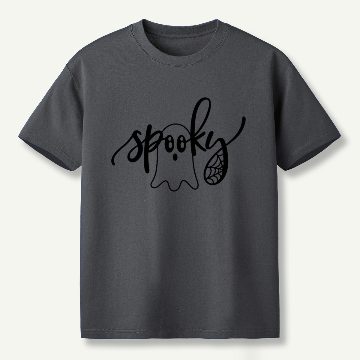 Spooky Ghost Lettering T-Shirt