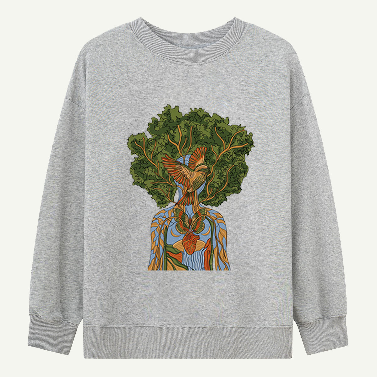 Tree Bird Anatomy Sweatshirts